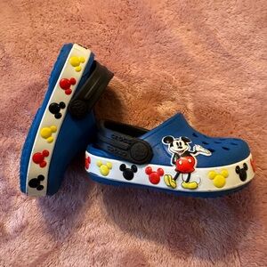 Disney Kids Blue Clogs with Mickey Mouse Design